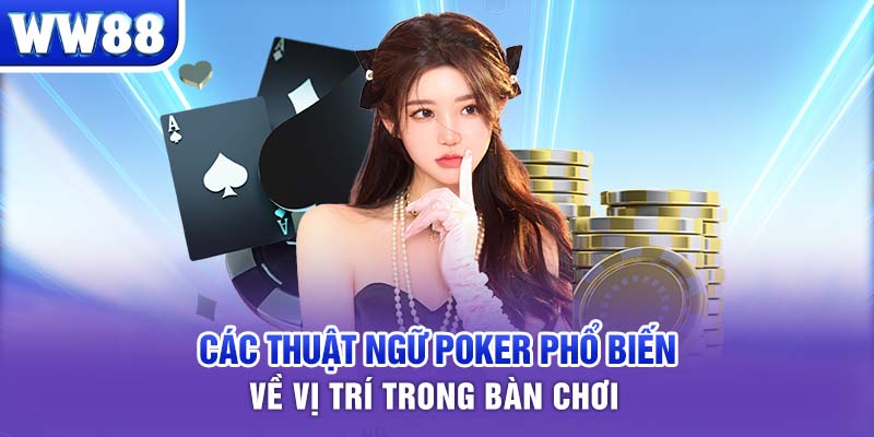 Các thuật ngữ Poker phổ biến về vị trí trong bàn chơi